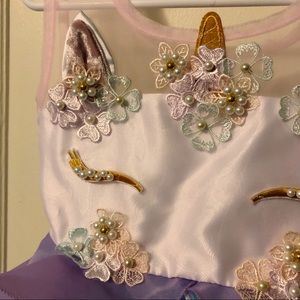 🦄 Unicorn Dress Costume NWOT 2T